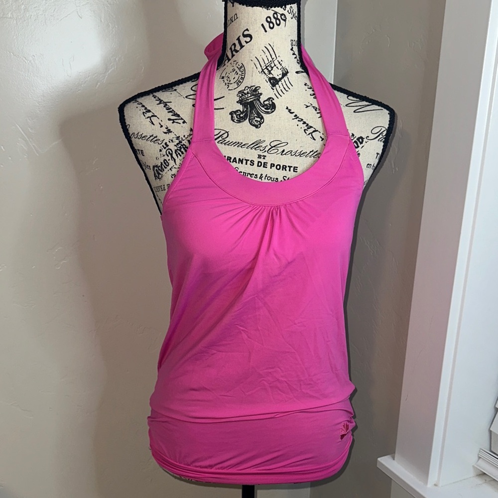 Hapari Bright Pink Halter Swim Top